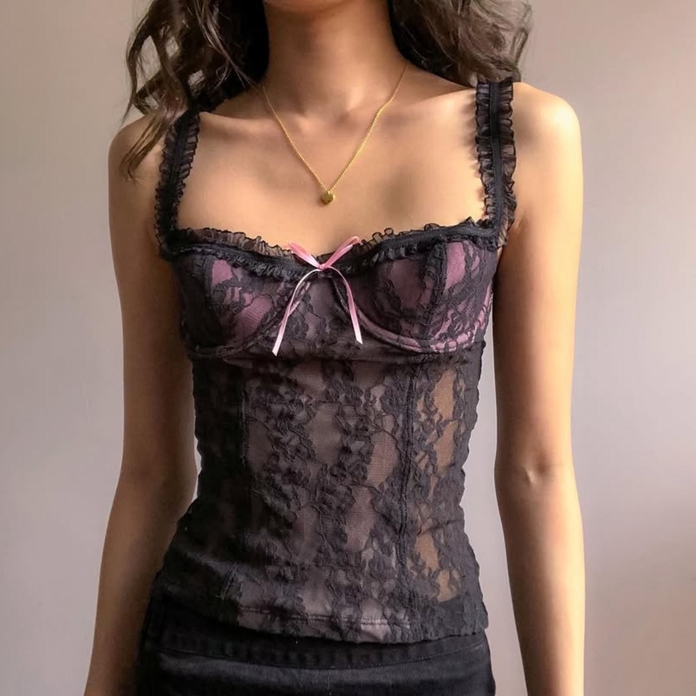 Victoria's Secret Sydney Carlson Bustier Cami Top
